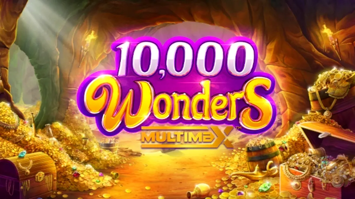 Interface do jogo 10,000 Wonders Multimax em um smartphone