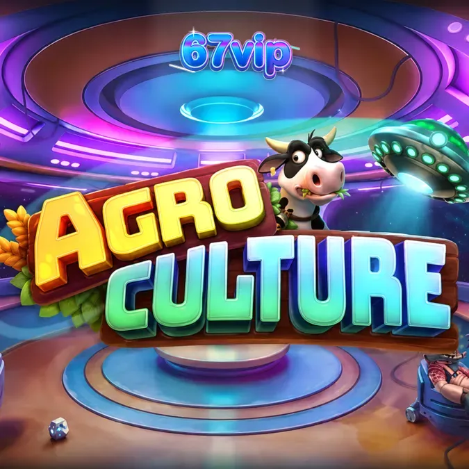 Visual vibrante e assimétrico do jogo de slot AgroCulture com tema de fazenda alienígena